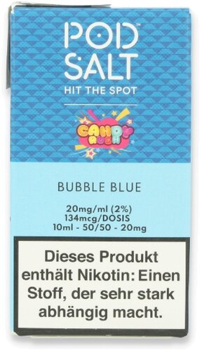 POD Salt Bubble Blue Nikotinsalz Liquid 10ml 20mg POD Salt Bubble Blue Nikotinsalz Liquid 10ml 20mg