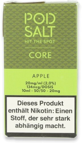 POD Salt Core Apple Nikotinsalz Liquid 10ml 20mg POD Salt Core Apple Nikotinsalz Liquid 10ml 20mg