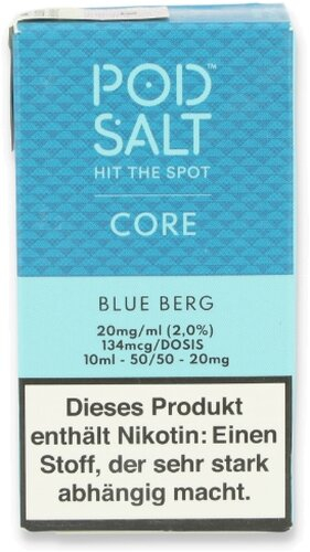 POD Salt Core Blue Berg Nikotinsalz Liquid 10ml 20mg POD Salt Core Blue Berg Nikotinsalz Liquid 10ml 20mg