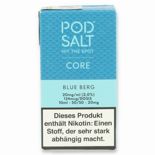 POD Salt Core Blue Berg Nikotinsalz Liquid 10ml 20mg POD Salt Core Blue Berg Nikotinsalz Liquid 10ml 20mg