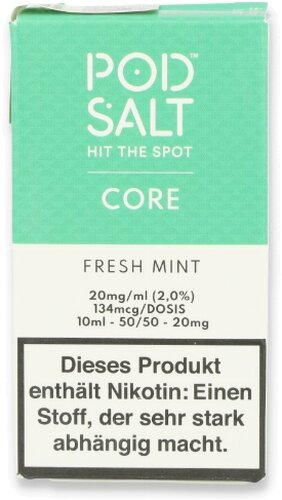 POD Salt Core Fresh Mint Nikotinsalz Liquid 10ml 20mg POD Salt Core Fresh Mint Nikotinsalz Liquid 10ml 20mg