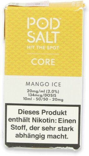 POD Salt Core Mango Ice Nikotinsalz Liquid 10ml 20mg POD Salt Core Mango Ice Nikotinsalz Liquid 10ml 20mg