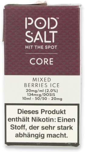 POD Salt Core Mixed Berries Ice Nikotinsalz Liquid 10ml 20mg POD Salt Core Mixed Berries Ice Nikotinsalz Liquid 10ml 20mg