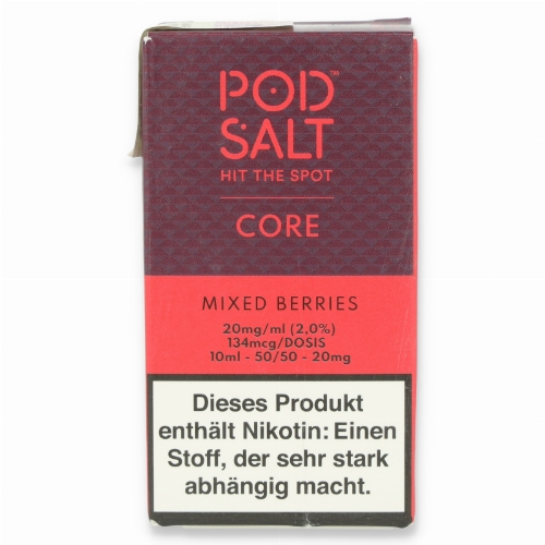 POD Salt Core Mixed Berries Nikotinsalz Liquid 10ml 20mg POD Salt Core Mixed Berries Nikotinsalz Liquid 10ml 20mg