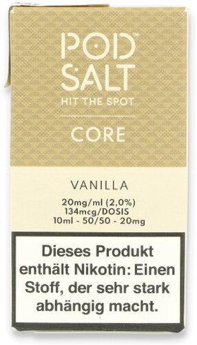 POD Salt Core Vanille Nikotinsalz Liquid 10ml 20mg