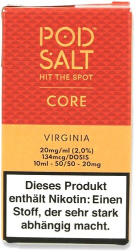 POD Salt Core Virginia Nikotinsalz Liquid 10ml 20mg