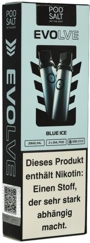 Pod Salt Evolve Blue Ice Prefilled Einweg Pod 2x2ml 20mg