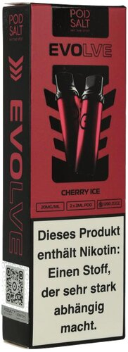 Pod Salt Evolve Cherry Ice Prefilled Einweg Pod 2x2ml 20mg