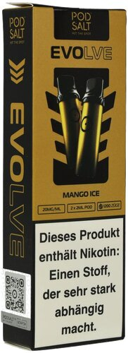 Pod Salt Evolve Mango Ice Prefilled Einweg Pod 2x2ml 20mg