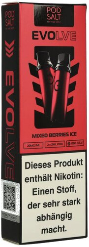 Pod Salt Evolve Mixed Berries Ice Prefilled Einweg Pod 2x2ml 20mg