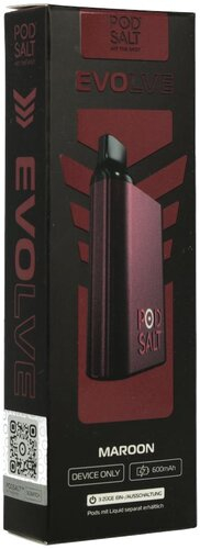 Pod Salt Evolve Box Akkuträger Maroon Pod Salt Evolve Box Akkuträger Maroon
