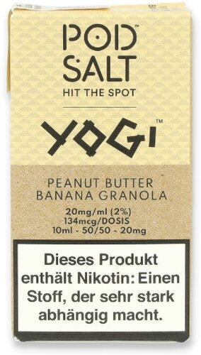 POD Salt Peanut Butter Banana Granola Nikotinsalz Liquid 10ml 20mg POD Salt Peanut Butter Banana Granola Nikotinsalz Liquid 10ml 20mg