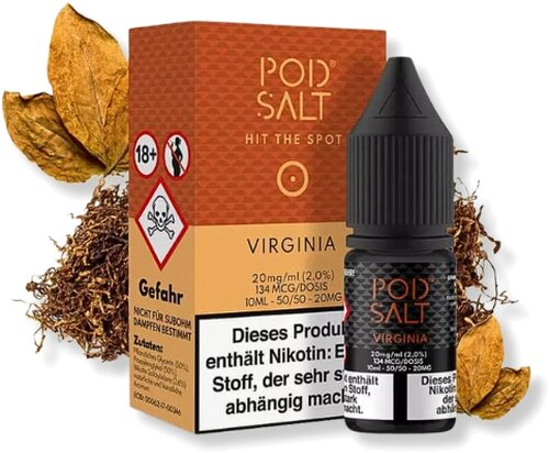 POD Salt Virginia Gold Nikotinsalz Liquid 10ml 20mg POD Salt Virginia Gold Nikotinsalz Liquid 10ml 20mg