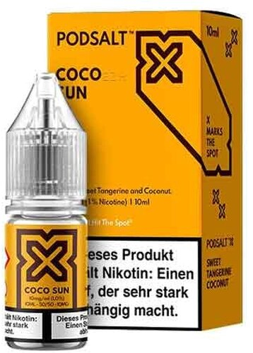 POD Salt X Nikotinsalz Liquid Coco Sun 20mg POD Salt X Nikotinsalz Liquid Coco Sun 20mg