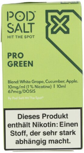POD SALT X White Grape Cucumber Apple Nikotinsalz Liquid 10mg POD SALT X White Grape Cucumber Apple Nikotinsalz Liquid 10mg