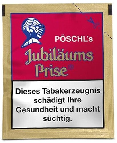 Pöschls Jubiläumsprise 10g Päckchen Schnupftabak Pöschls Jubiläumsprise 10g Päckchen Schnupftabak