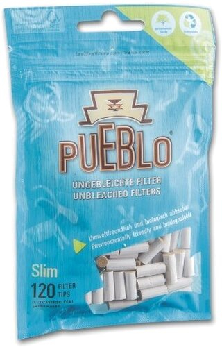 Pueblo Drehfilter Slim Zigarettenfilter 6mm 120 Stück Pueblo Drehfilter Slim Zigarettenfilter 6mm 120 Stück