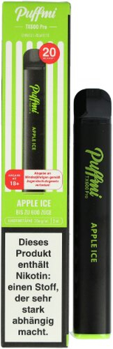 Puffmi TX600 Pro Apple Ice Einweg E-Shisha 20mg Puffmi TX600 Pro Apple Ice Einweg E-Shisha 20mg
