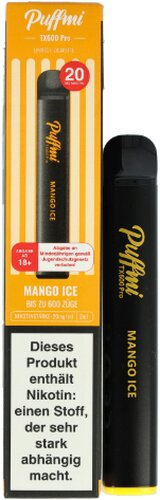 Puffmi TX600 Pro Mango Ice Einweg E-Shisha 20mg Puffmi TX600 Pro Mango Ice Einweg E-Shisha 20mg