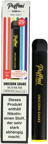 Puffmi TX600 Pro Unicorn Shake Einweg E-Shisha 20mg Puffmi TX600 Pro Unicorn Shake Einweg E-Shisha 20mg