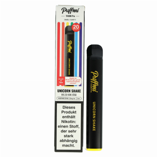 Puffmi TX600 Pro Unicorn Shake Einweg E-Shisha 20mg Puffmi TX600 Pro Unicorn Shake Einweg E-Shisha 20mg