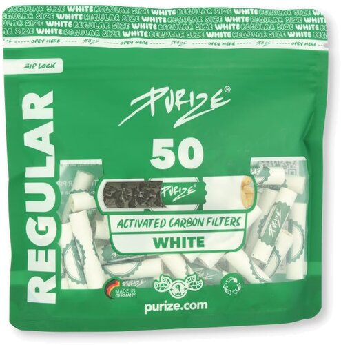Purize Aktivkohle Regular Size 9 mm Zigarettenfilter 50 Stück Purize Aktivkohle Regular Size 9 mm Zigarettenfilter 50 Stück
