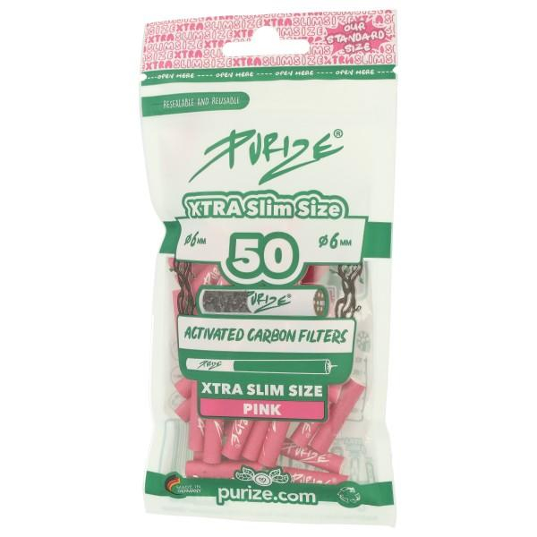 Purize Aktivkohlefilter 6mm Rosa 50Stk. Purize Aktivkohlefilter 6mm Rosa 50Stk.