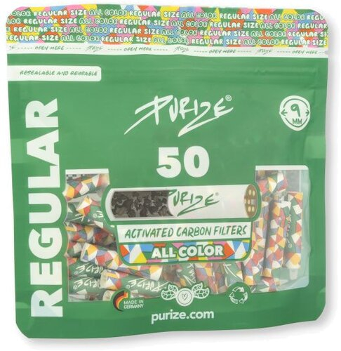 Purize Aktivkohlefilter AllColour Regular 50 Stk.