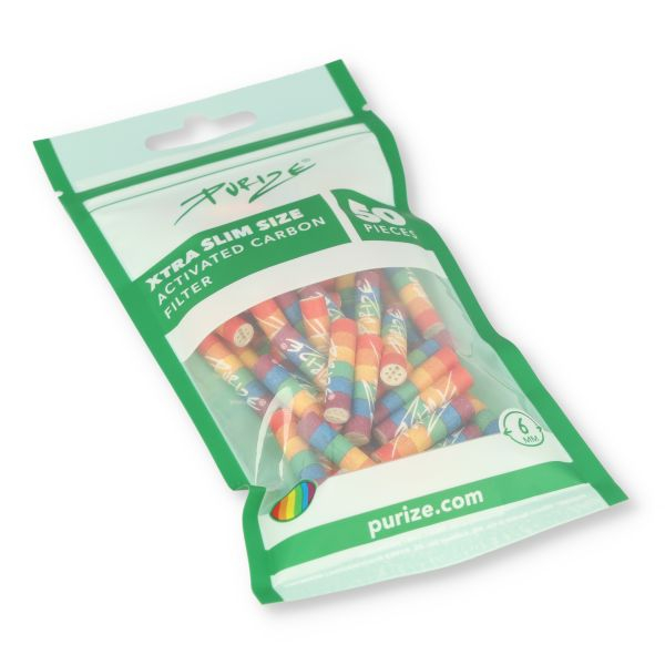 Purize Aktivkohlefilter Rainbow Xtra Slim 50 Stk.