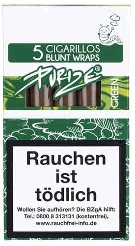 Purize Zigarillos Blunt Wraps Green 5Stk.