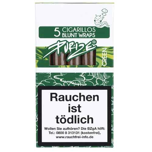 Purize Zigarillos Blunt Wraps Green 5Stk. Purize Zigarillos Blunt Wraps Green 5Stk.