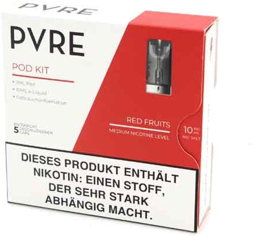 PVRE Pod Liquid mit Red Fruits 10mg