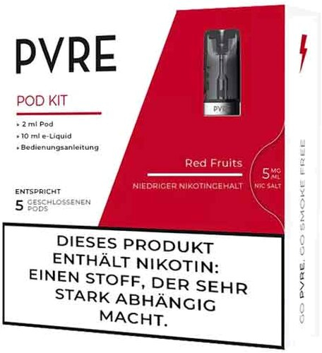 PVRE Pod Liquid mit Red Fruits 5mg PVRE Pod Liquid mit Red Fruits 5mg
