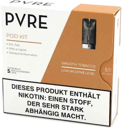 PVRE Pod Liquid mit Smooth Tobacco 5mg