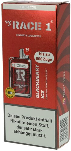 Race One Einweg E-Zigarette Blackberry Ice 20mg