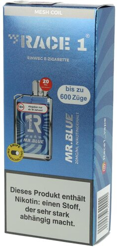 Race One Einweg E-Zigarette Mr. Blue 20mg
