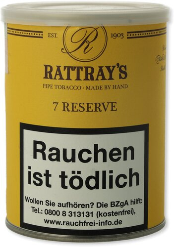 Rattrays Pfeifentabak No 7 Reserve 100g Dose