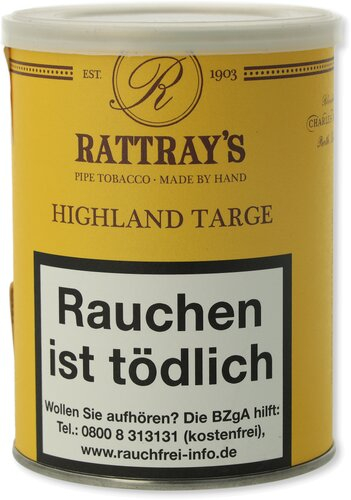 Rattrays Highland Targe Pfeifentabak 100g Dose
