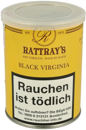 Rattrays Pfeifentabak Black Virginia 100g Dose