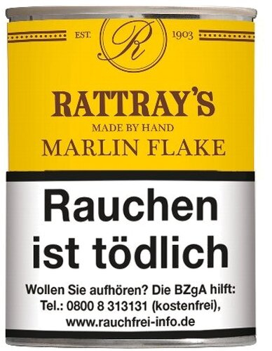 Rattray´s Pfeifentabak Marlin Flake 100g Dose