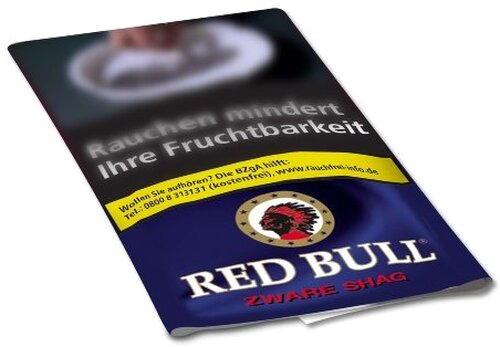 Red Bull Tabak Zware Shag 40g Päckchen Feinschnitt Red Bull Tabak Zware Shag 40g Päckchen Feinschnitt