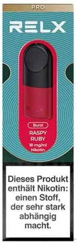 RELX Pod Pro Raspy Ruby 18mg 2Stk. RELX Pod Pro Raspy Ruby 18mg 2Stk.