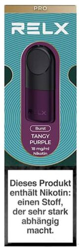 RELX Pod Pro Tangy Purple 18mg 2Stk. RELX Pod Pro Tangy Purple 18mg 2Stk.