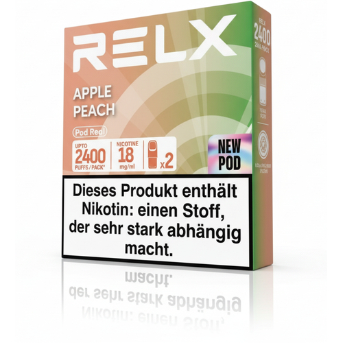 RELX Pod Real Apple Peach Prefilled Pod 2x2ml 18mg