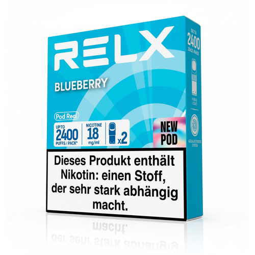 RELX Pod Real Blueberry Prefilled Pod 2x2ml 18mg