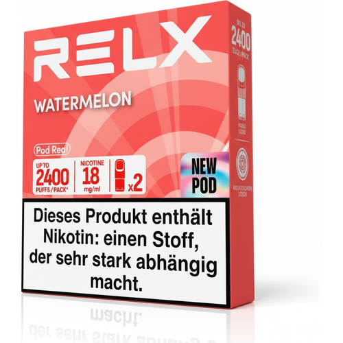 RELX Pod Real Watermelon Prefilled Pod 2x2ml 18mg