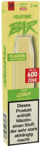 Revoltage Bar 600 Einweg E-Zigarette Neon Lemon 20mg Revoltage Bar 600 Einweg E-Zigarette Neon Lemon 20mg