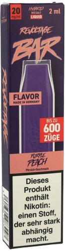 Revoltage Bar 600 Einweg E-Zigarette Purple Peach 20mg