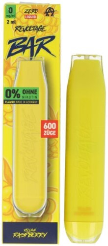Revoltage Bar 600 Einweg E-Zigarette Yellow Raspberry 0mg Revoltage Bar 600 Einweg E-Zigarette Yellow Raspberry 0mg