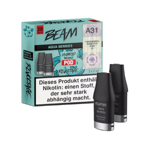 Revoltage Beam Pod Aqua Berries 20mg Revoltage Beam Pod Aqua Berries 20mg